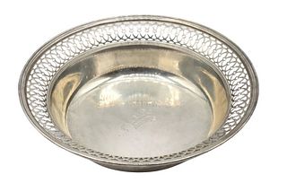 Sterling Silver Deep Dish Plate, 9 OZT