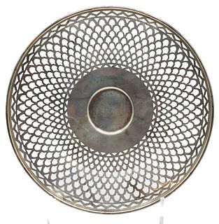 Sterling Silver Reticulated Plate, 6 OZT
