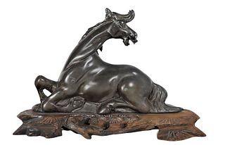 Chinese Stone Carving of a Horse