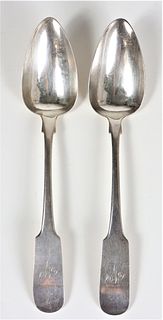 Antique Irish Sterling Silver Spoons, 5.7 ozt.