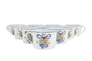 (10) Bernardaud Limoges Porcelain Cups