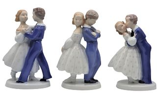 (3) Piece set of Bing & Grondahl Porcelain Figures