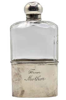 Sterling and Glass Perfume Bottle