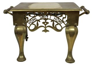 Decorated Brass Foot Stool