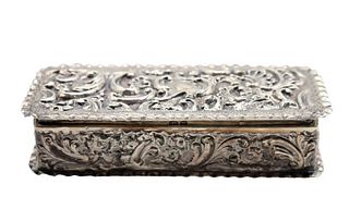 Sterling Repousse Decorative Box, 3.5 OZT.