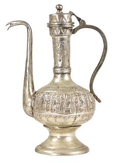 Islamic Style Silver Plated Teapot