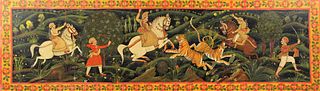 Painting of Indian Tiger Hunt