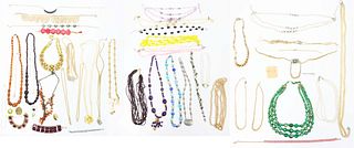 Large Lot of Assorted Necklaces & Bracelets