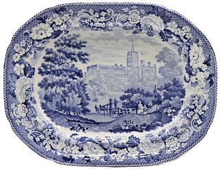 Hertfordshire Blue & White Platter