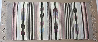 Zapotec Style Southwestern Wool Textile Rug