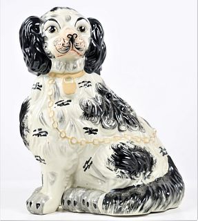 Staffordshire Porcelain Figurine of Spaniel
