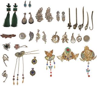 Collection of Chinese Jewel & Stone Jewelry