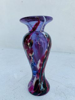 Maytum studio art glass, Signed  Rudin 1998