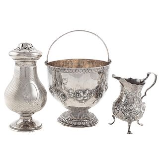 Three Pieces English and Continental Hollowware