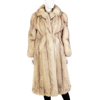 White Fox Full-Length Coat