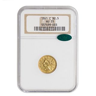 1841-C Liberty Gold $2.5 NGC AU55 CAC