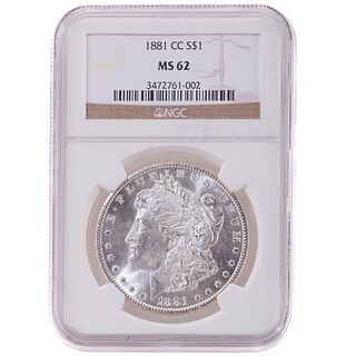 1881-CC Morgan Dollar NGC MS-62