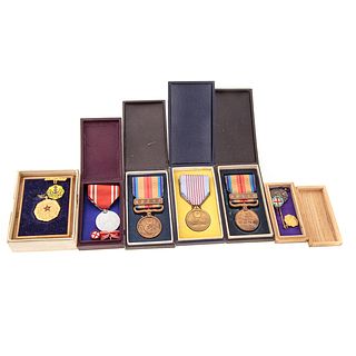 Six Assorted Japanese Medals