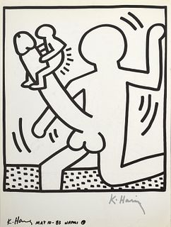 Keith Haring "Naples Suite" Lithograph, Signed Edition