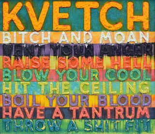 Mel Bochner "Kvetch" Monoprint, Signed
