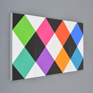 Max Bill "Combillation" 4-Panel Geometric Silkscreen