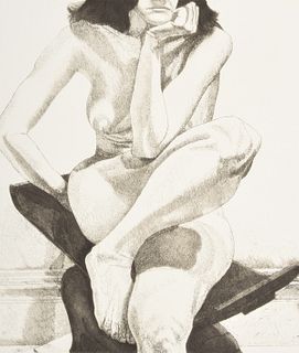 Phillip Pearlstein Female Nude Etching, Signed Edition