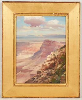 Peter A. Nisbet Grand Canyon Oil on Board