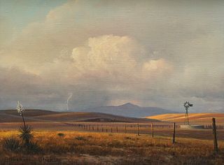 Michael Stack "A Summer Storm" Oil on Canvas