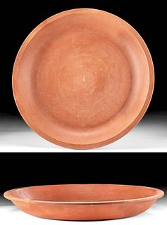 Large Roman North African Redware Pottery Dish
