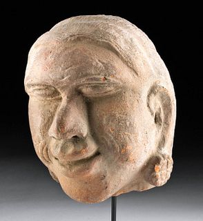 15th C. Indonesian Majahapit Pottery Head of a Male