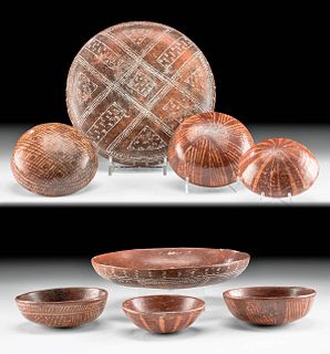 Nayarit Bi-chrome Pottery Dishes (set of 4)