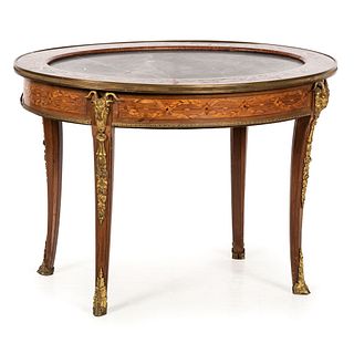 A Louis XV Style Inlaid Table
