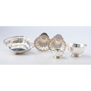 Five American Sterling Serving Bowls and Dishes