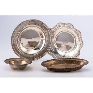 Four American Sterling Serving Bowls