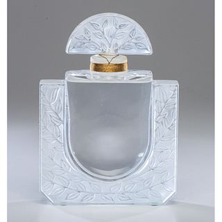 A Lalique Factice Bottle in Case