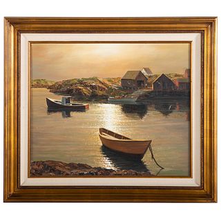 Frank Nicolette. "Peggy's Cove-Nova Scotia," oil