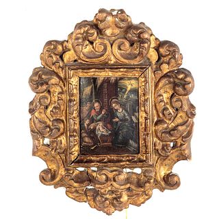 Manner of Flemish Renaissance. Nativity, oil
