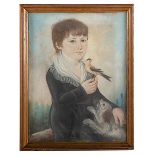 Frederick Kemmelmeyer. Portrait of a Boy, pastel