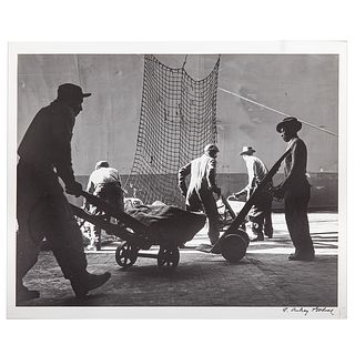 A. Aubrey Bodine. "Dock Workers," photograph