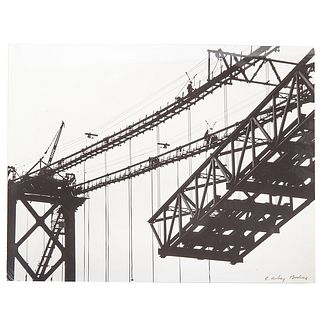 A. Aubrey Bodine. Bay Bridge Construction, photo