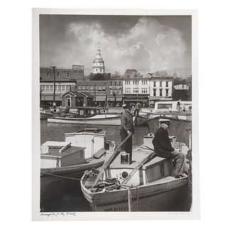 A. Aubrey Bodine. "Annapolis City Dock," photo