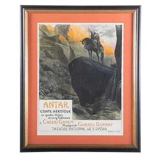 Georges Antoine Rochegrosse. "Antar," lithograph