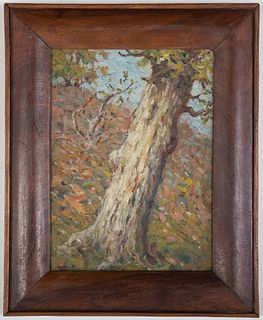 Clark Summers Marshall. Study of a Tree, oil
