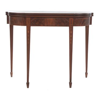 Federal Style Mahogany Inlaid Games Table