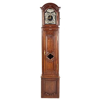 French Oak Tall Case Clock