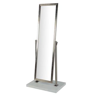 Modern Stainless Steel Industrial Cheval Mirror