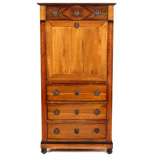 French Empire Style Secretaire Abattant