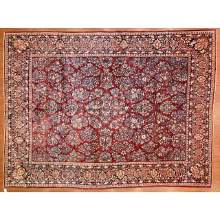 Antique Sarouk Carpet, Persia, 10.2 x 13.4