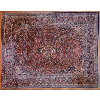 Antique Kashan Rug, Persia, 8.11 x 11.6