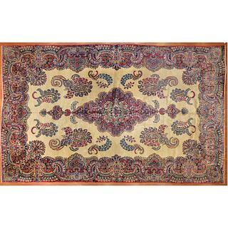 Antique Lavar Kerman Carpet, Persia, 10.2 x 16.4
